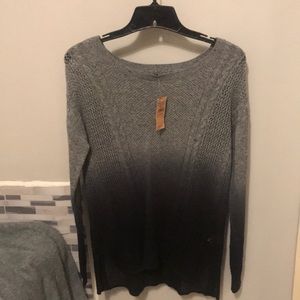 American Eagle Sweater grey fading to black